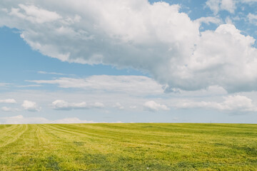 field and blue sky