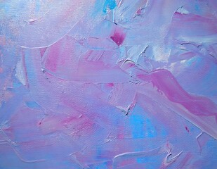 Close up of abstract acrylic light blue texture. Hand drawn in oil. abstract artistic background....