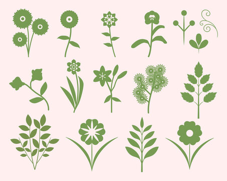 Flat Springs Flower Silhouettes Collection