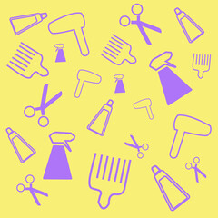 pattern of hair salon