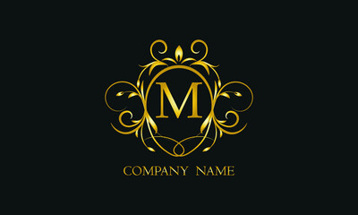 Creative monogram, icon with letter M. Logo design for your business, restaurant, invitation, label.