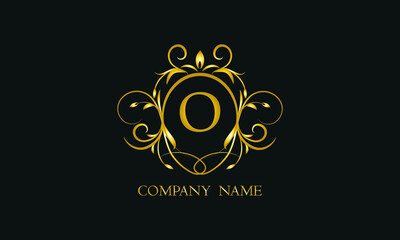 Creative monogram, icon with letter O. Logo design for your business, restaurant, invitation, label.