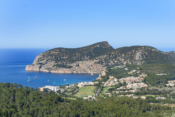 Fototapeta na wymiar View of Camp de Mar in Mallorca, Spain