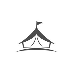 Camping icon logo design illustration template