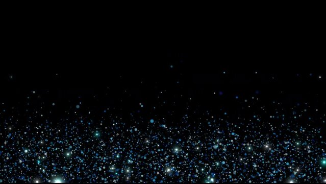 bright blue sparkling particle overlay background