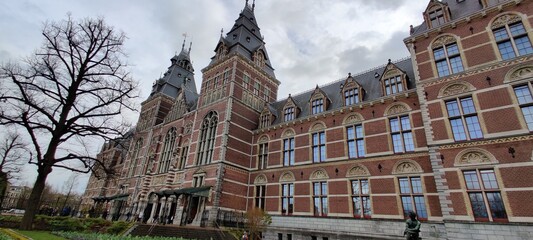 Fototapeta premium Visita a un museo en Amsterdam
