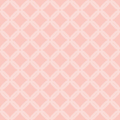 Fototapeta premium Geometric abstract pattern. Geometric modern ornament. Seamless modern pink and white background