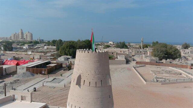 Drone view over al bithnah fort in ras al Khaimah, 2022
aerial view from United Arab Emirates, 2022
