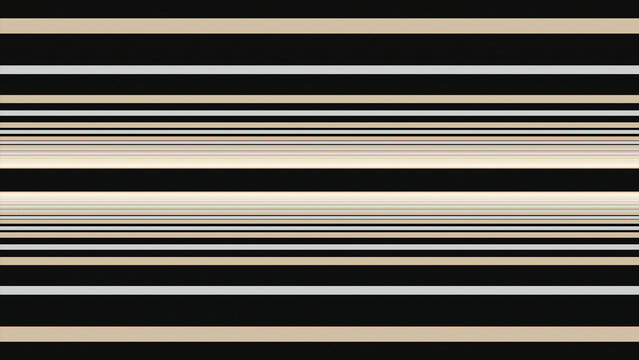 Abstract horizontal beige lines moving up and down on black background, seamless loop. Animation. Narrow and wide parallel stripes moving endlessly.