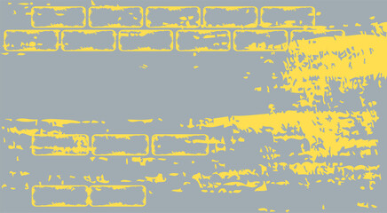 Grey and yellow abstract horizontal background Copy space Vector illustration