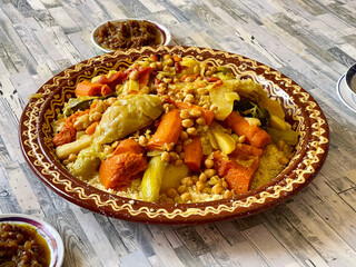 Delicious Friday couscous for lunch - obrazy, fototapety, plakaty