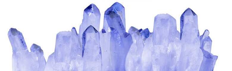 isolated light blue natural mountain crystal stripe