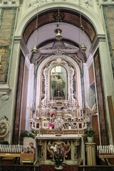 Fototapeta na wymiar Ischia - Cappella di San Giovan Giuseppe della Croce nella Chiesa dello Spirito Santo
