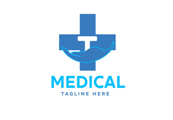 Medical cross symbol with T