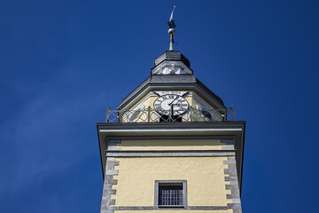 Neander Church (Neanderkirche) is a Protestant church in the center of Dusseldorf, the Altstadt. The building in early Baroque style was completed in 1684. DUSSELDORF, GERMANY.