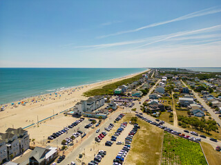 Aerial drone photo of Atlantic Beach North Carolina