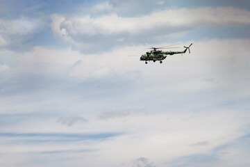 Russian military helicopter