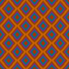 Ikat geometric folklore ornament. Tribal ethnic texture. Seamless striped pattern in Aztec style. Figure tribal embroidery. Indian, Scandinavian, Gyp sy, Mexican, folk pattern.ikat pattern.