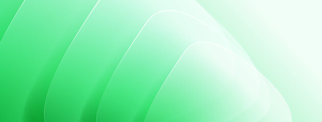 Abstract colored background made of translucent shapes in green colors