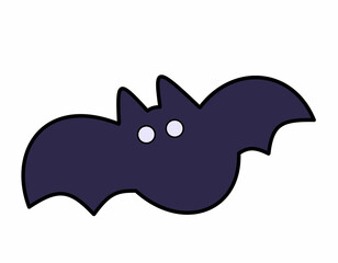 太ったコウモリ(紺線)