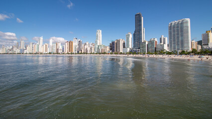 Obraz premium panorâmica da praia de Balneário Camboriú Santa Catarina Brasil 