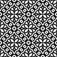 Seamless vector pattern in geometric ornamental style. monochrome pattern.