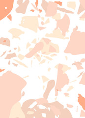 Terrazzo modern abstract template. Pastel texture