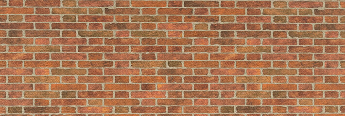 Red brick wall texture background. Backgrounds and textures. 3D illustration.