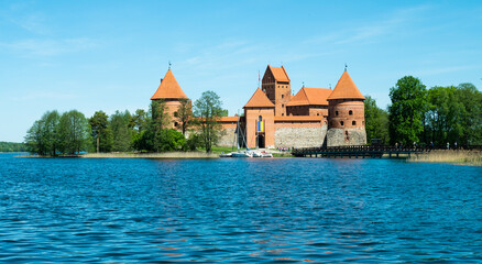 Trakai Castle - Island castle in Trakai is one of the most popular tourist destinations in Lithuania, houses a museum and a cultural centre.