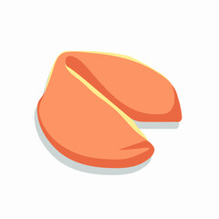 chinese fortune cookie isolated vector illustration
