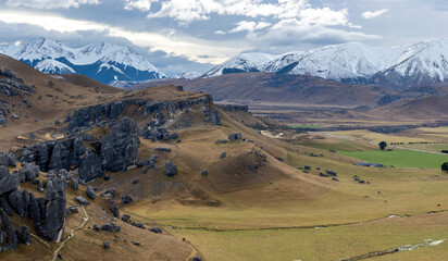 Winter in Porters Pass and Castle Hill, New Zealand
