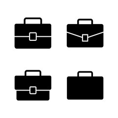 Briefcase icon vector. suitcase sign and symbol. luggage symbol.
