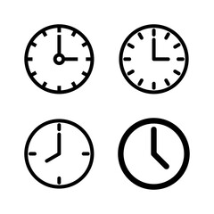 Clock icon vector. Time sign and symbol. watch icon
