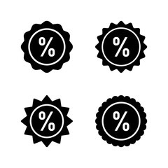 Discount icon vector. Discount tag sign and symbol