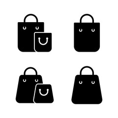 Shopping bag icon vector. shopping sign and symbol