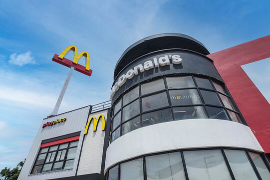 Jagna, Bohol, Philippines - May 2022: A Mcdonald's branch in the town of Jagna.