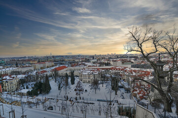 Panoramic view of Prague, Czech Republic