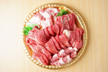 焼肉食材　豚肉　牛肉