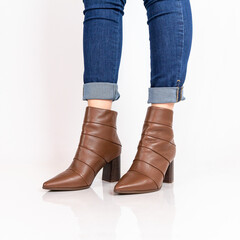 pair of women's boots 