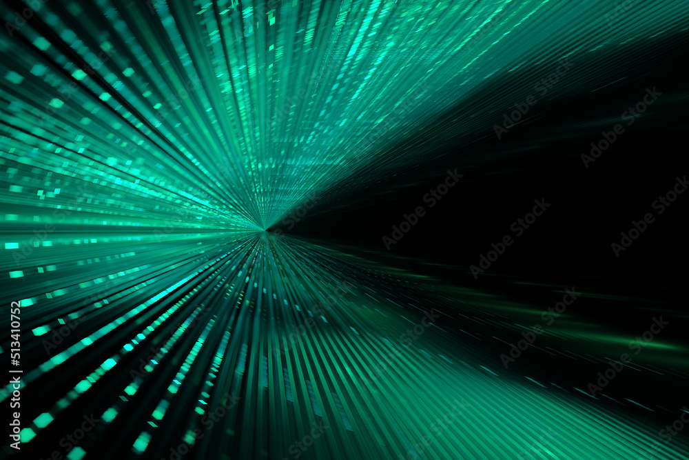 Aufkleber Digital technology green data abstract background