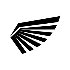 Wing Icon Vector Symbol Design Illustration