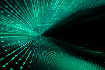 Digital technology green data abstract background - 513410752
