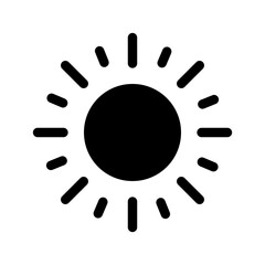 Sun Icon Vector Symbol Design Illustration