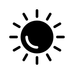Sun Icon Vector Symbol Design Illustration