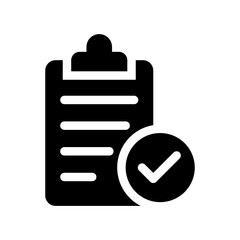 Checklist Icon Vector Symbol Design Illustration