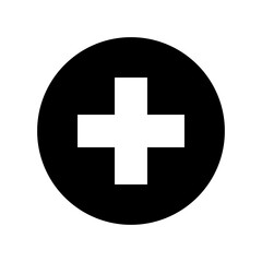 Obraz premium Plus Icon Vector Symbol Design Illustration