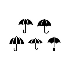 Fototapeta na wymiar Umbrella Icon Set Vector Symbol Design Illustration
