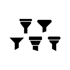 Filter Icon Set Vector Symbol Design Illustration