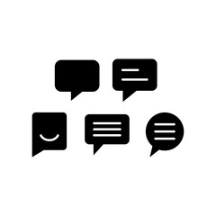 Chat Icon Set Vector Symbol Design Illustration