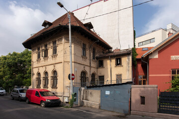 Naklejka na ściany i meble Historical building in Romania Bucharest